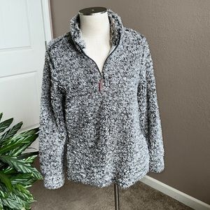 Faux Sherpa Pullover with POCKETS